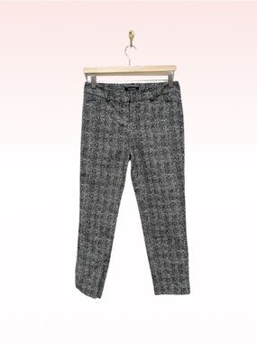 WHITE HOUSE BLACK MARKET Black & White Trouser Pants (Sz 2R)